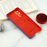 قاب محافظ لنزدار سیلیکونی اورجینال رنگین کمانی Samsung Galaxy S20 FE