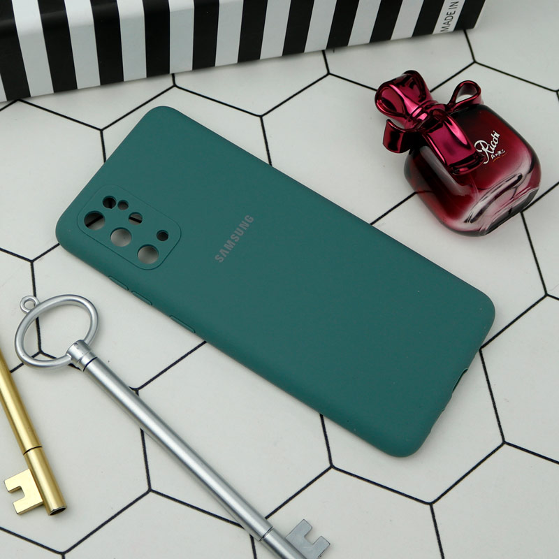 قاب سیلیکونی اصلی زیربسته سامسونگ Galaxy S20 Plus محافظ لنزدار