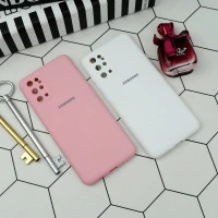 قاب سیلیکونی اصلی زیربسته سامسونگ Galaxy S20 Plus محافظ لنزدار