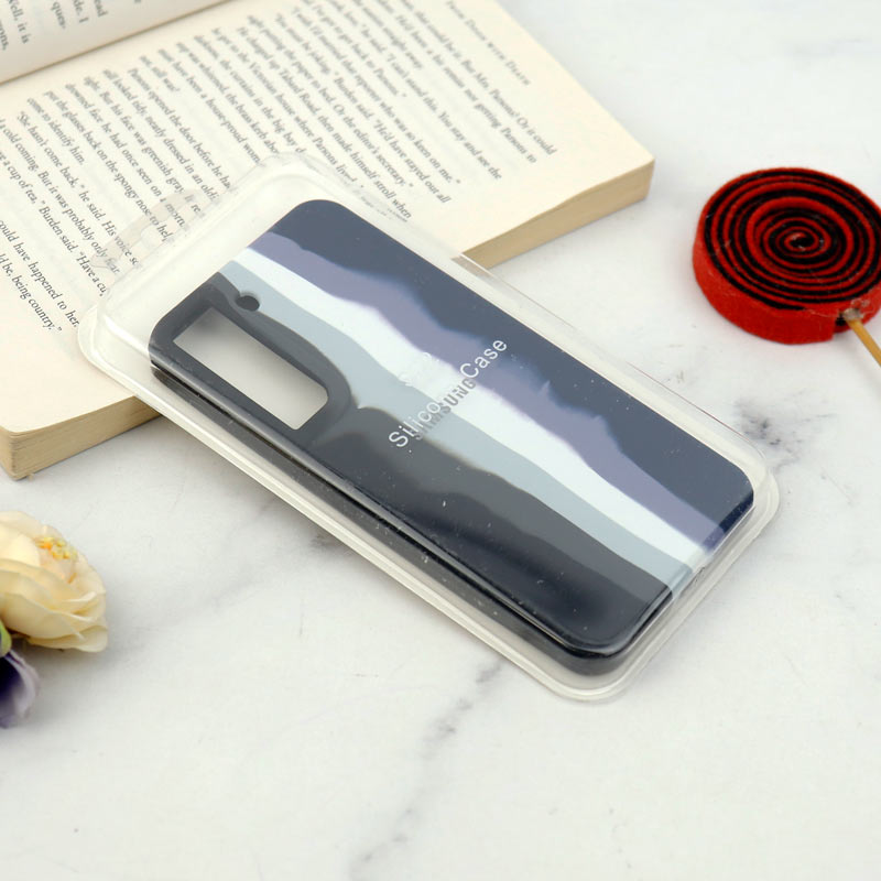 قاب سیلیکونی اورجینال رنگین کمانی Samsung Galaxy S22