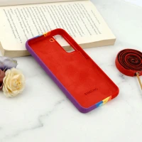 قاب سیلیکونی اورجینال رنگین کمانی Samsung Galaxy S22 Plus