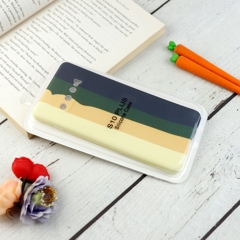 قاب محافظ لنزدار سیلیکونی رنگین کمانی Highcopy سامسونگ S10 Plus