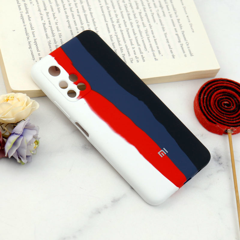 قاب سیلیکونی اورجینال رنگین کمانی محافظ لنزدار Xiaomi Poco M4 Pro