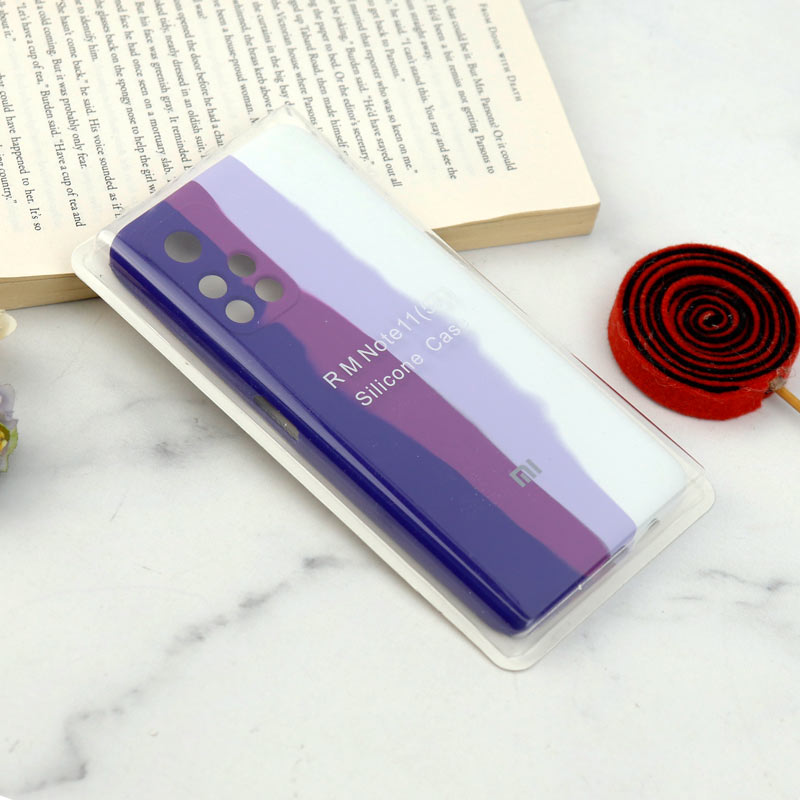 قاب سیلیکونی اورجینال رنگین کمانی محافظ لنزدار Xiaomi Poco M4 Pro