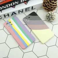قاب محافظ لنزدار سیلیکونی رنگین کمانی Highcopy شیائومی Mi 11 Lite 4G / Mi 11 Lite 5G