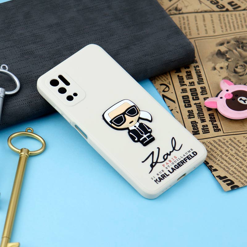 قاب سیلیکونی عروسکی کارل محافظ لنزدار Xiaomi Poco M3 Pro