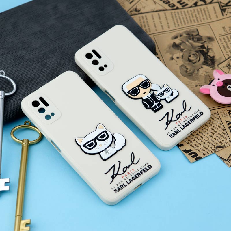 قاب سیلیکونی عروسکی کارل محافظ لنزدار Xiaomi Poco M3 Pro