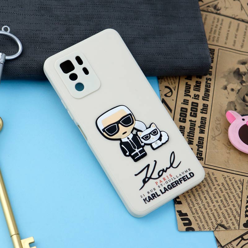 قاب سیلیکونی عروسکی کارل محافظ لنزدار Xiaomi Poco X3 GT