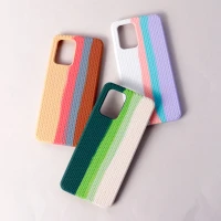 قاب سیلیکونی رنگین کمانی طرح بافت Xiaomi Poco X3 GT