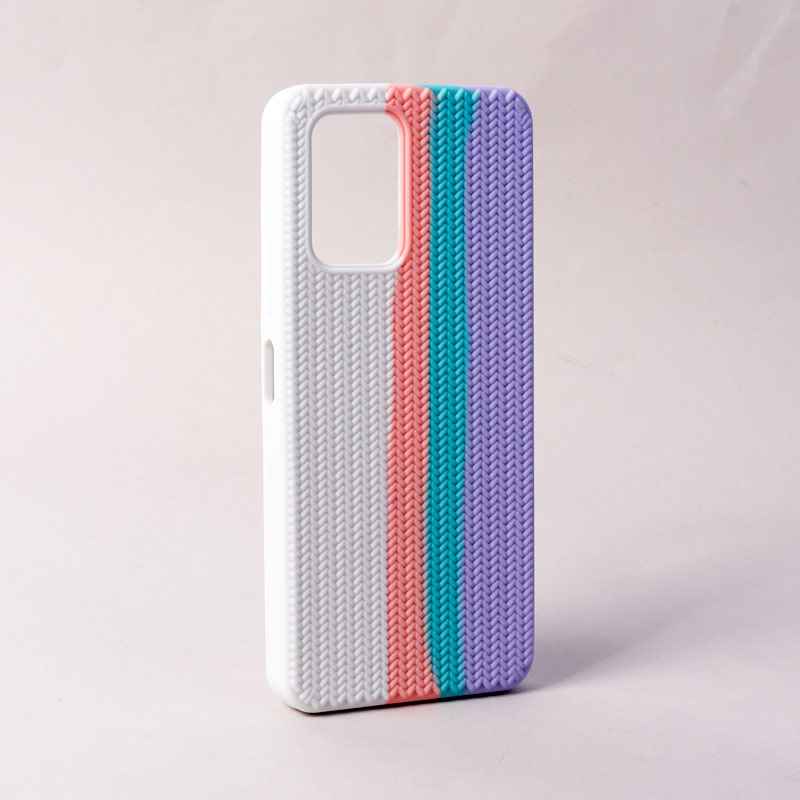 قاب سیلیکونی رنگین کمانی طرح بافت Xiaomi Poco X3 GT