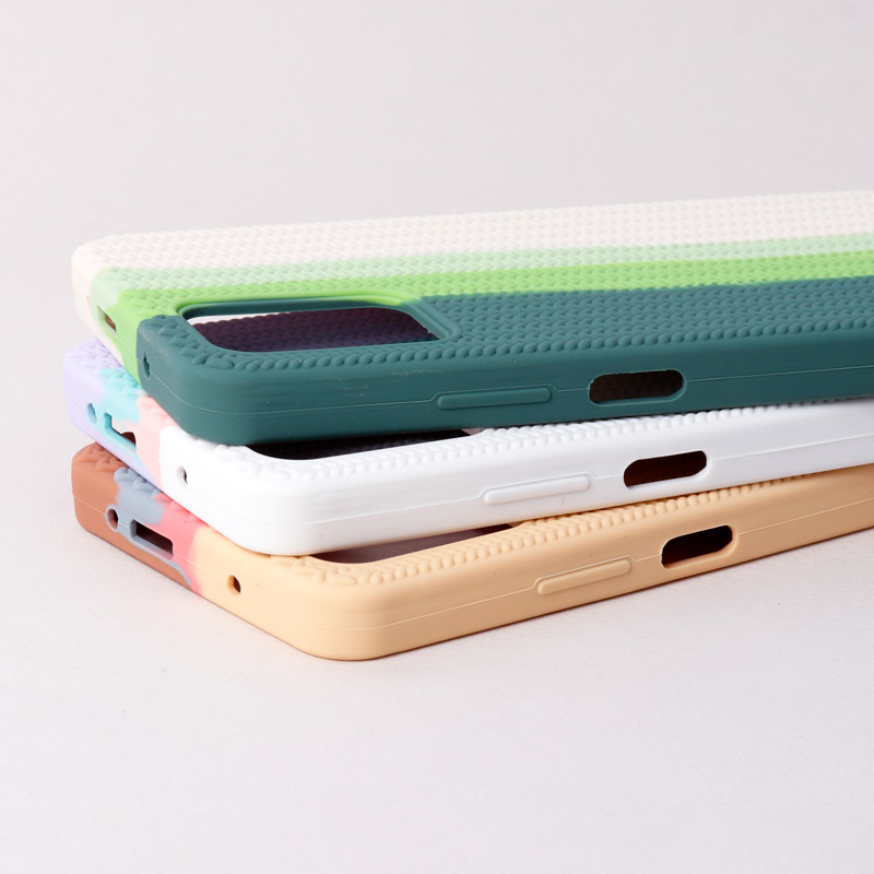قاب سیلیکونی رنگین کمانی طرح بافت Xiaomi Poco X3 GT