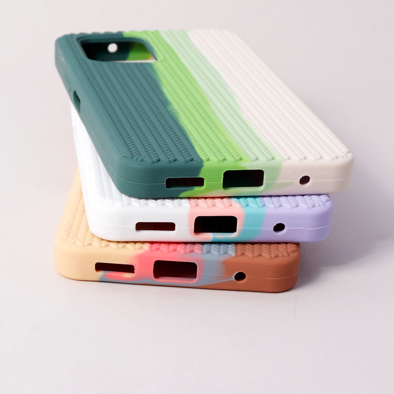 قاب سیلیکونی رنگین کمانی طرح بافت Xiaomi Poco X3 GT