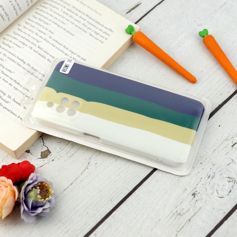 قاب محافظ لنزدار سیلیکونی رنگین کمانی Highcopy شیائومی Redmi 10