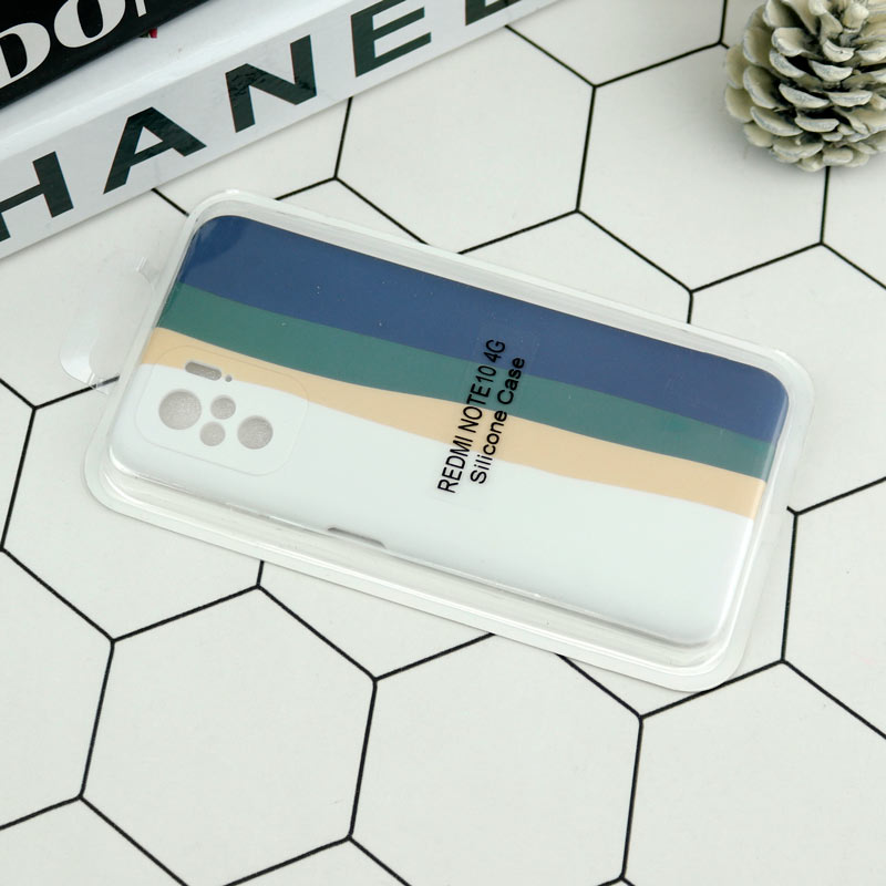 قاب محافظ لنزدار سیلیکونی رنگین کمانی Highcopy شیائومی Redmi Note 10 4G