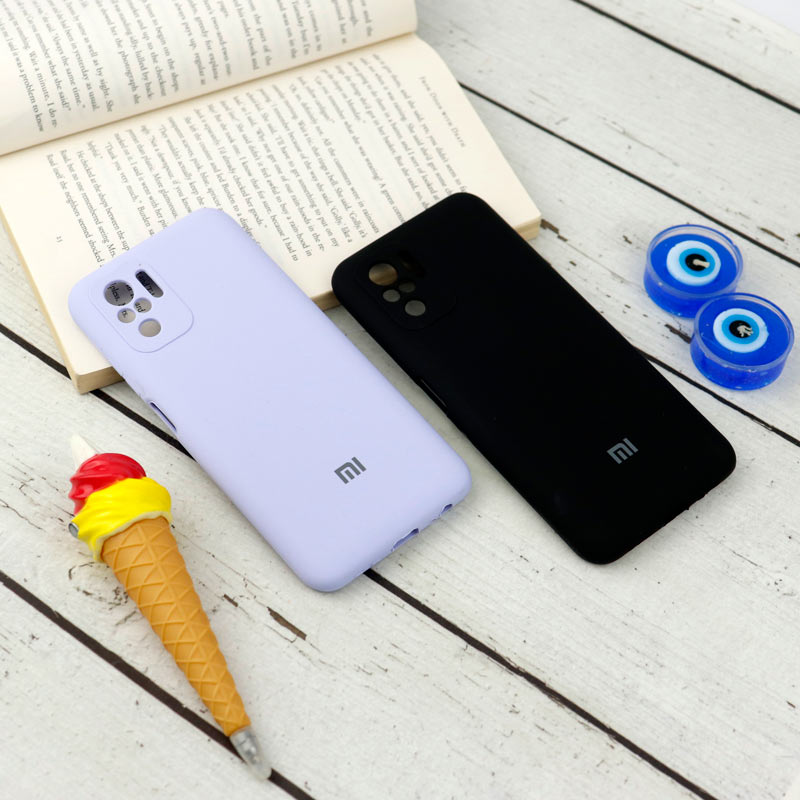 قاب سیلیکونی اصلی زیربسته شیائومی Redmi Note 10 / Note 10s محافظ لنزدار