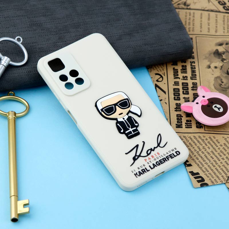 قاب سیلیکونی عروسکی کارل محافظ لنزدار Xiaomi Redmi Note 11 Pro (China)
