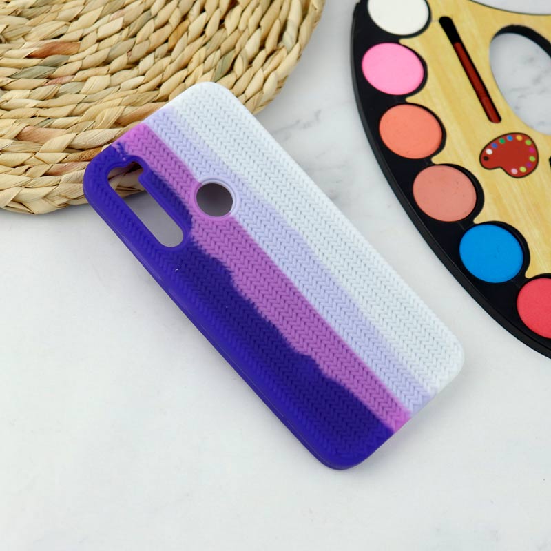 قاب سیلیکونی اورجینال رنگین کمانی طرح بافت Xiaomi Redmi Note 8