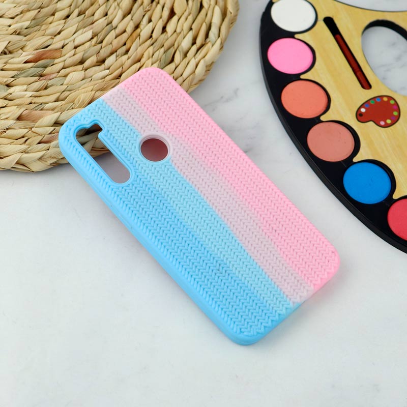 قاب سیلیکونی اورجینال رنگین کمانی طرح بافت Xiaomi Redmi Note 8