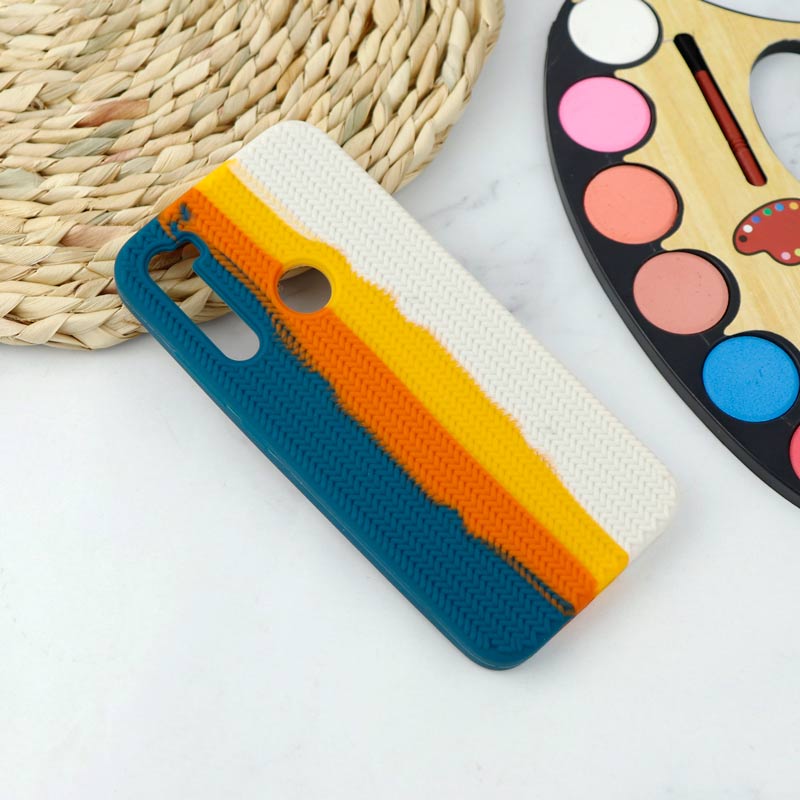 قاب سیلیکونی اورجینال رنگین کمانی طرح بافت Xiaomi Redmi Note 8