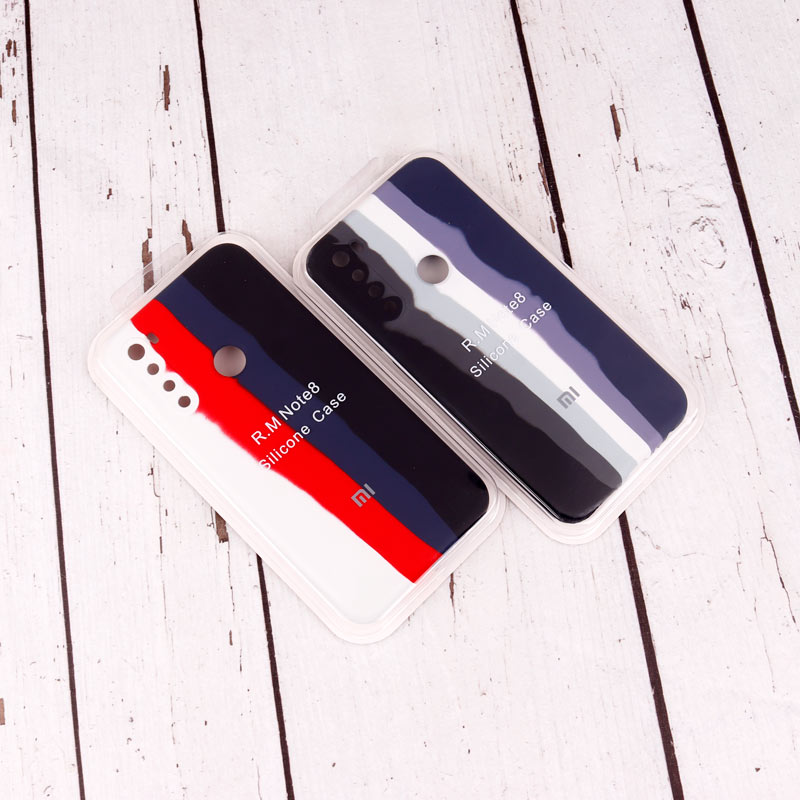 قاب سیلیکونی اورجینال رنگین کمانی محافظ لنزدار Xiaomi Redmi Note 8