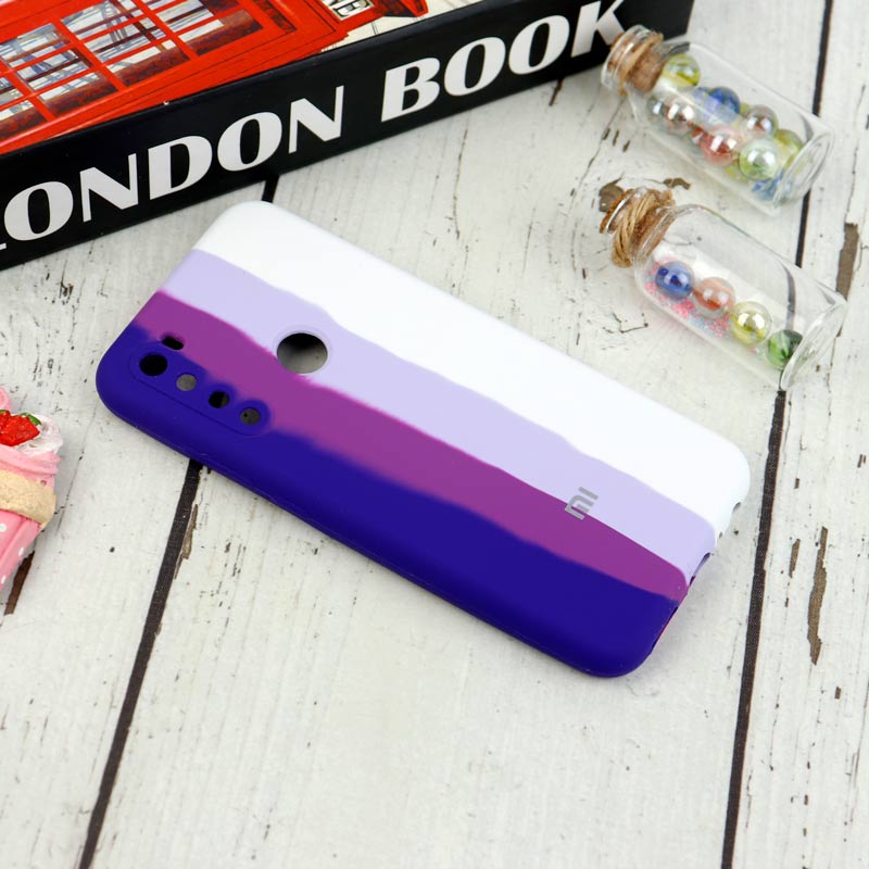قاب سیلیکونی اورجینال رنگین کمانی محافظ لنزدار Xiaomi Redmi Note 8