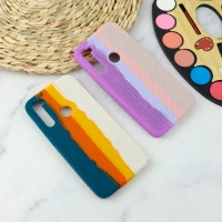 قاب سیلیکونی اورجینال رنگین کمانی طرح بافت Xiaomi Redmi Note 8