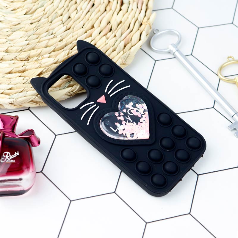 قاب اورجینال سیلیکونی آکواریومی Lucky Cat پاپیتی iPhone 11 Pro