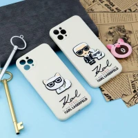 قاب سیلیکونی عروسکی کارل محافظ لنزدار iPhone 11 Pro Max
