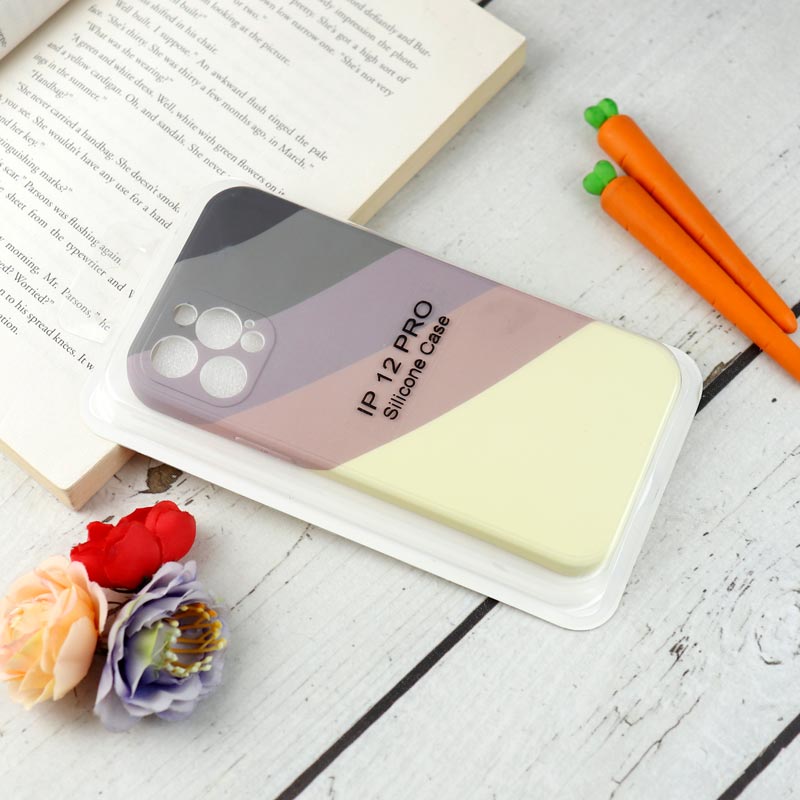 قاب محافظ لنزدار سیلیکونی رنگین کمانی Highcopy آیفون iPhone 12 Pro