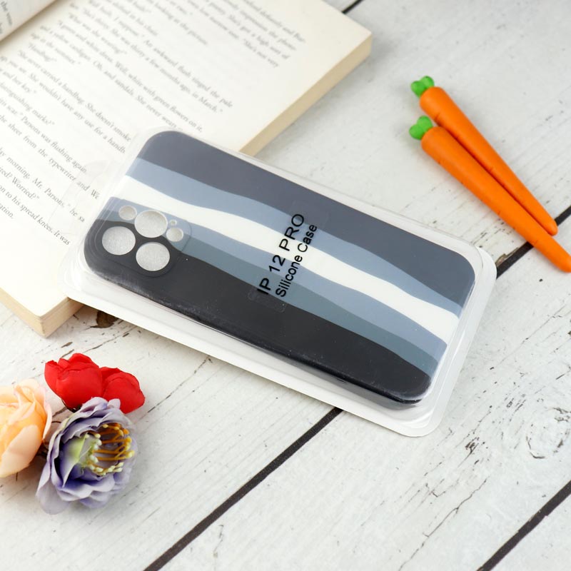 قاب محافظ لنزدار سیلیکونی رنگین کمانی Highcopy آیفون iPhone 12 Pro