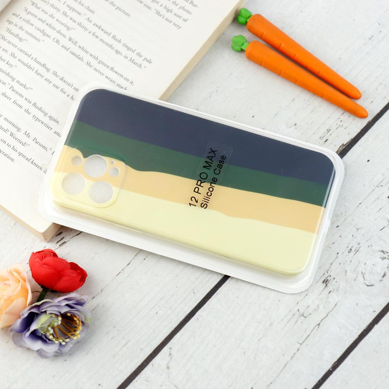 قاب محافظ لنزدار سیلیکونی رنگین کمانی Highcopy آیفون iPhone 12 Pro Max