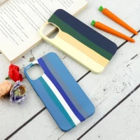 قاب سیلیکونی رنگین کمانی Highcopy آیفون iPhone 13