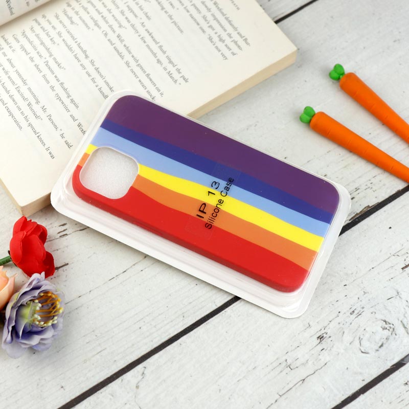 قاب سیلیکونی رنگین کمانی Highcopy آیفون iPhone 13