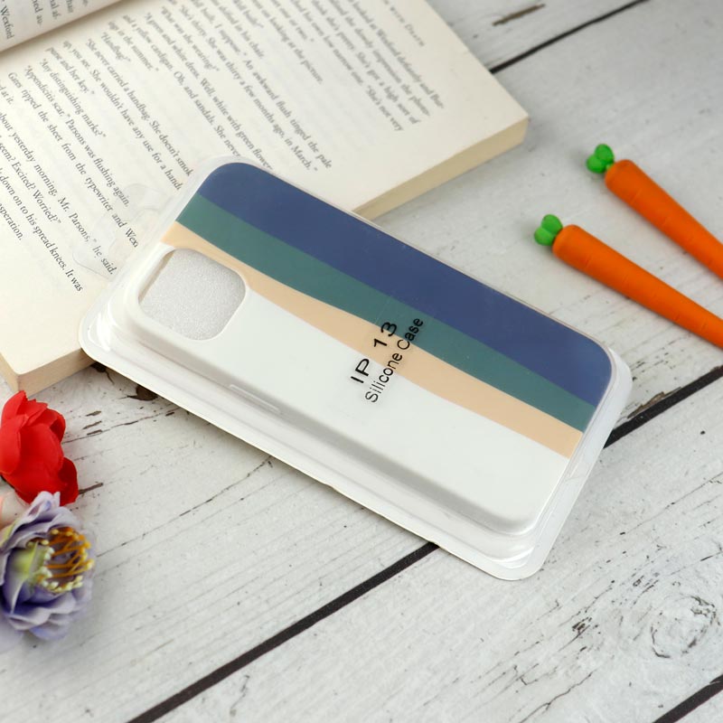 قاب سیلیکونی رنگین کمانی Highcopy آیفون iPhone 13