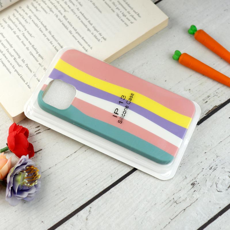قاب سیلیکونی رنگین کمانی Highcopy آیفون iPhone 13