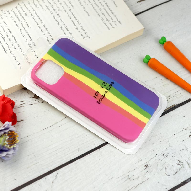 قاب سیلیکونی رنگین کمانی Highcopy آیفون iPhone 13