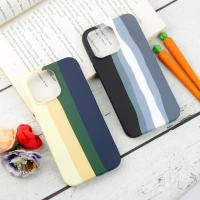 قاب سیلیکونی رنگین کمانی Highcopy آیفون iPhone 13 Pro