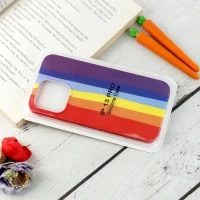 قاب سیلیکونی رنگین کمانی Highcopy آیفون iPhone 13 Pro