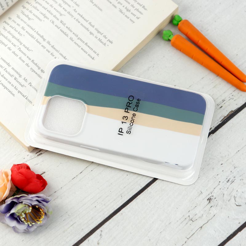 قاب سیلیکونی رنگین کمانی Highcopy آیفون iPhone 13 Pro