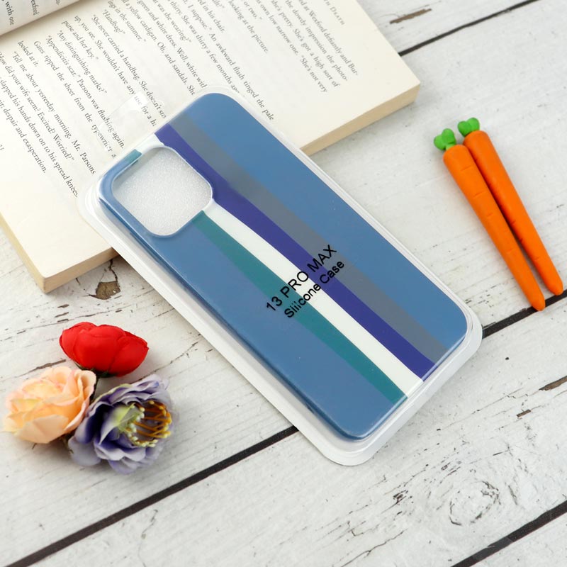 قاب سیلیکونی رنگین کمانی Highcopy آیفون iPhone 13 Pro Max