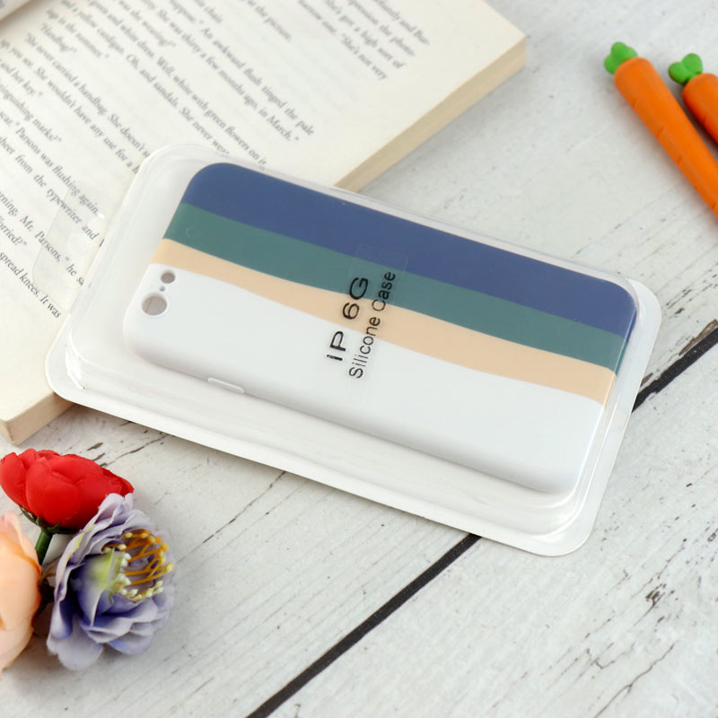 قاب محافظ لنزدار سیلیکونی رنگین کمانی Highcopy آیفون iPhone 6/6s