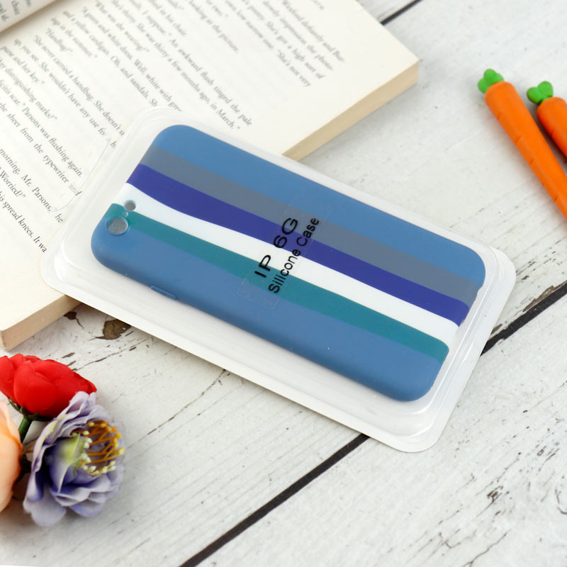 قاب محافظ لنزدار سیلیکونی رنگین کمانی Highcopy آیفون iPhone 6/6s