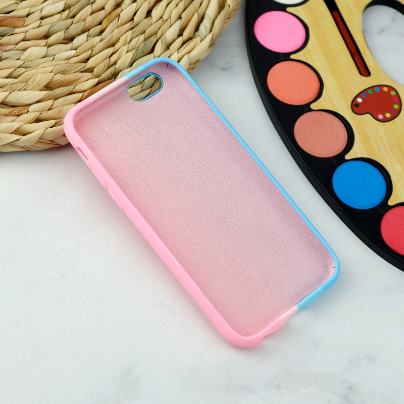 قاب سیلیکونی رنگین کمانی طرح بافت iPhone 6/6s