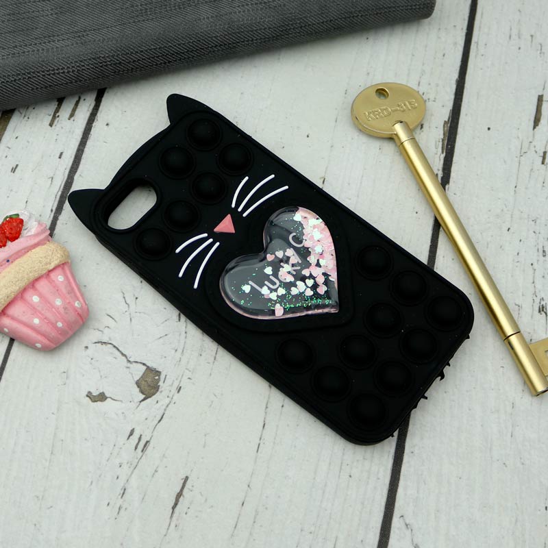 قاب اورجینال سیلیکونی آکواریومی Lucky Cat پاپیتی iPhone 6/6s