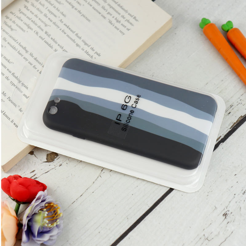 قاب محافظ لنزدار سیلیکونی رنگین کمانی Highcopy آیفون iPhone 6/6s