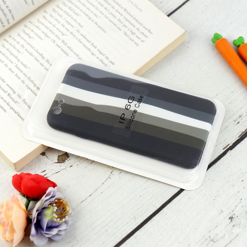 قاب محافظ لنزدار سیلیکونی رنگین کمانی Highcopy آیفون iPhone 6/6s