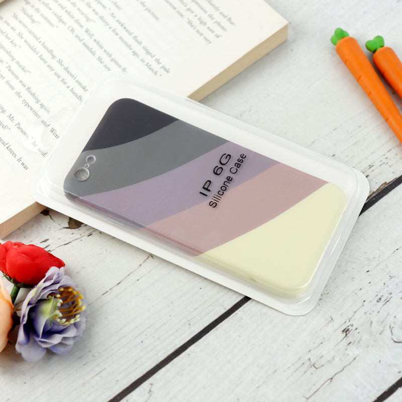 قاب محافظ لنزدار سیلیکونی رنگین کمانی Highcopy آیفون iPhone 6/6s