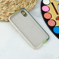 قاب سیلیکونی اورجینال رنگین کمانی طرح بافت iPhone X/XS