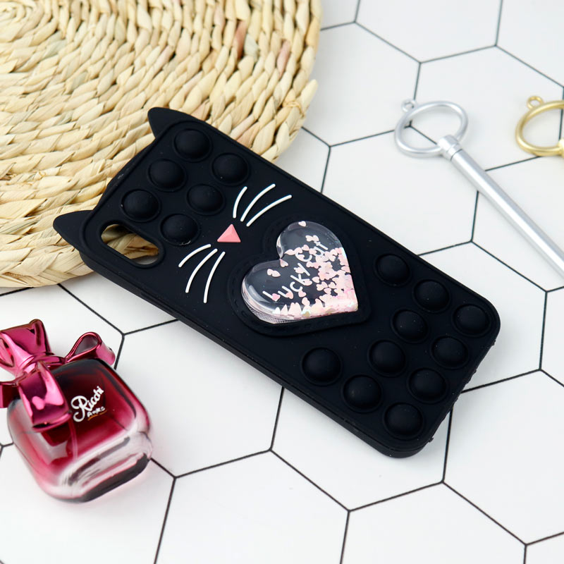 قاب اورجینال سیلیکونی آکواریومی Lucky Cat پاپیتی iPhone XS Max