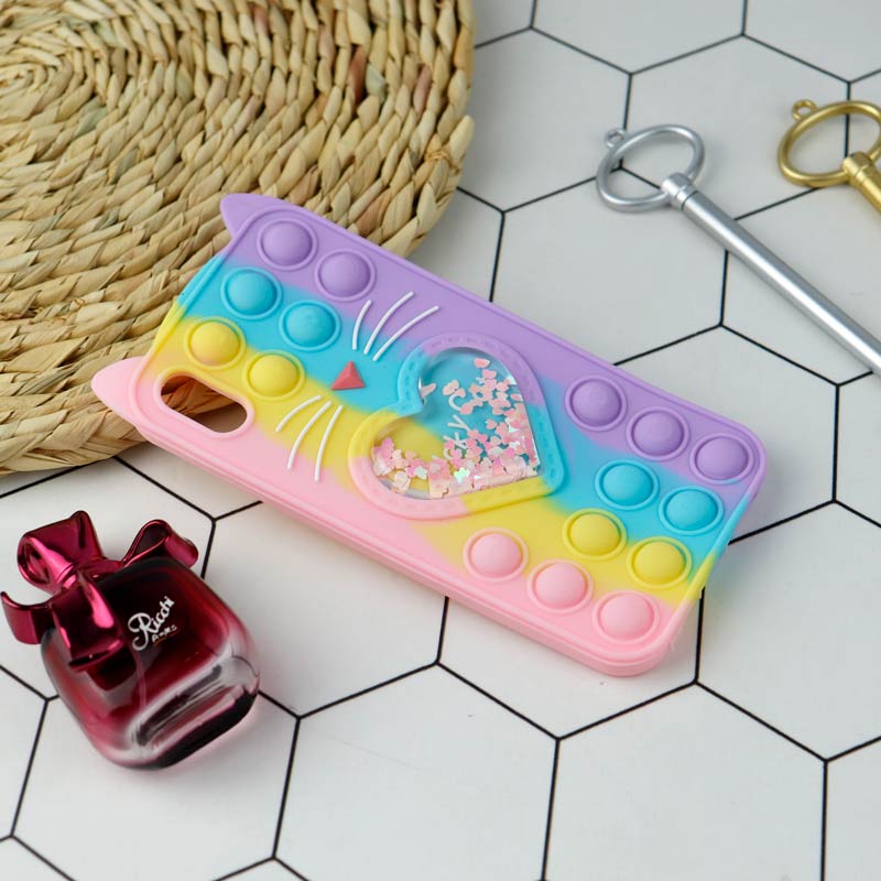 قاب اورجینال سیلیکونی آکواریومی Lucky Cat پاپیتی iPhone XS Max